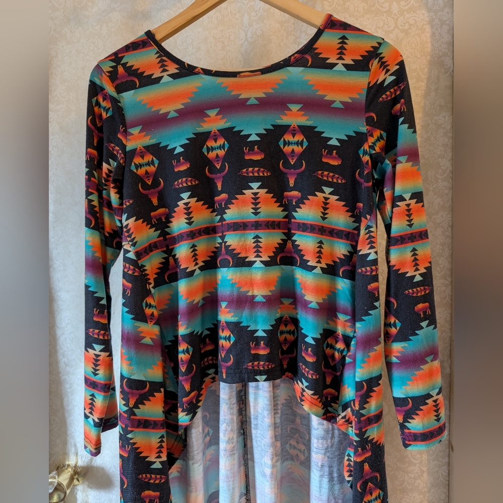 Crazy Train Southwestern Top Size Small - Picture 6 of 16